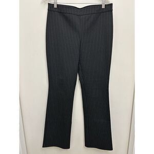 Max Studio Classic Black Pinstripe Dress Professional Work Trousers Bootcut